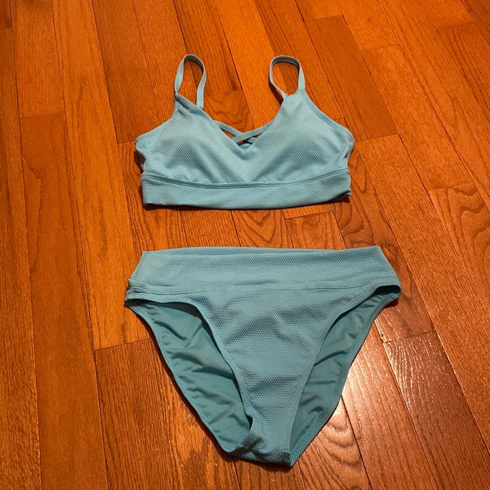 Aqua Midkini Bikini Swimsuit Set XL